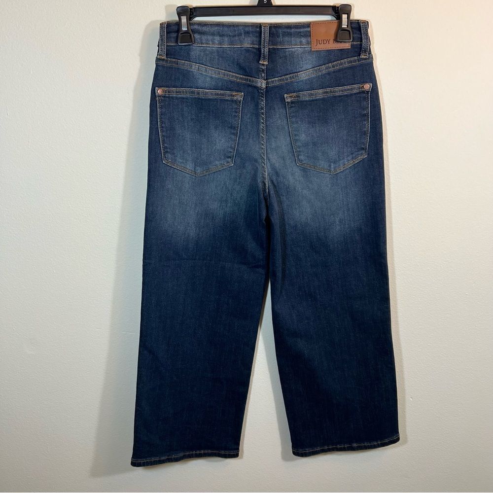 Judy Blue Wide Leg Crop Jeans Dark Wash 5/27 Women’s‎ - Picture 6 of 11